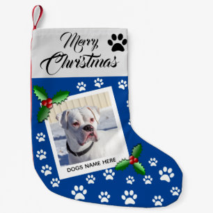 Fun Dog Photo, Christmas Gift Small Christmas Stocking