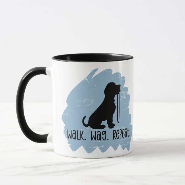 Fun Dog Walker  Mug (Left)