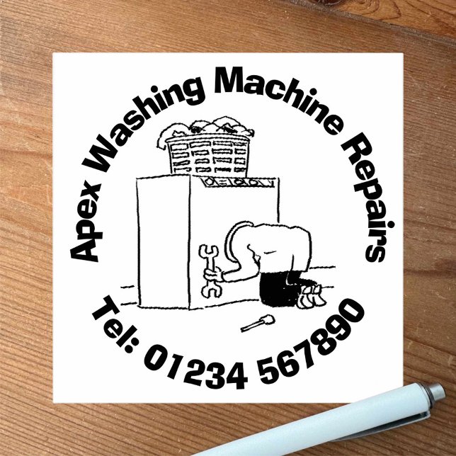 Fun Domestic Appliance Repairs Business Rubber Stamp (Creator Uploaded)