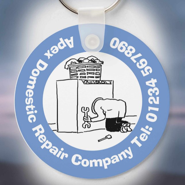 Fun Domestic Appliance Repairs Cartoon Key Ring (Creator Uploaded)