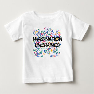 Fun doodle colourful vibrant shapes  baby T-Shirt
