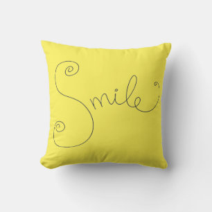fun doodle smile modern simple desgin cushion