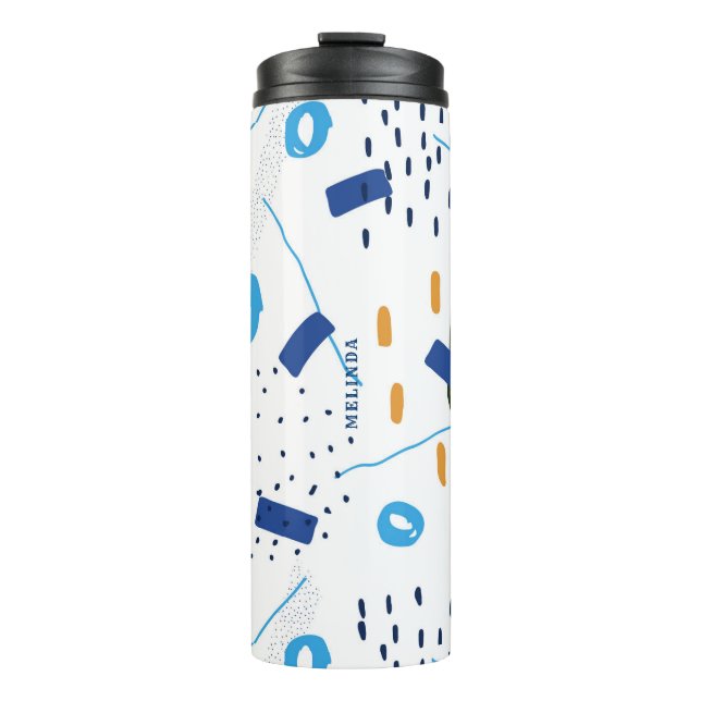 Fun Doodling Artsy Composition No3 F Thermal Tumbler (Front)