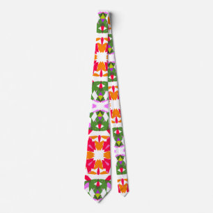 Fun Dopamine Dressing Vibrant Pattern Colorful Tie