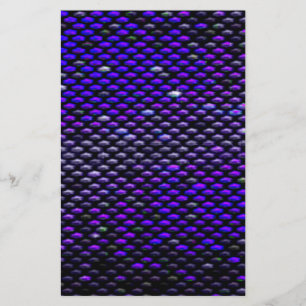 Fun Dots Black, Blue and Purple Stationery