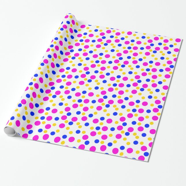 Fun Dots Wrapping Paper (Unrolled)