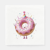 Fun Doughnut Birthday Party Paper