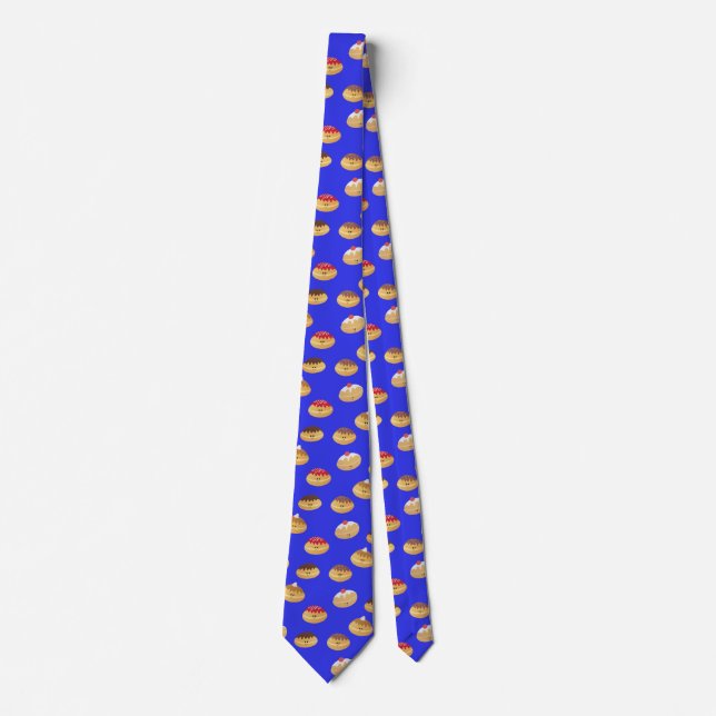 Fun Doughnut Patterned Neck Tie (Front)