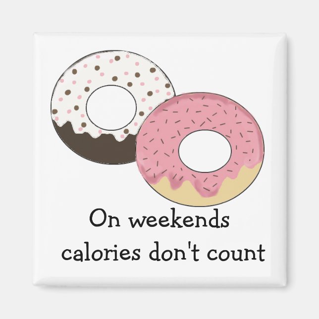 Fun Doughnut Saying Magnet (Front)