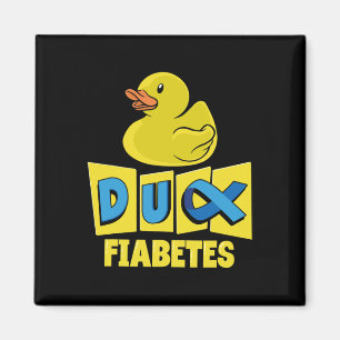 Fun Duck Diabetes Awareness Magnet