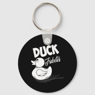 Fun Duck Fiabetes Cool Diabetes Awareness Support  Key Ring
