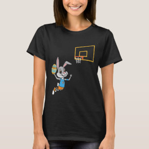 Fun Easter Egg Bunny Dunk Bysketbyll Game Easter K T-Shirt