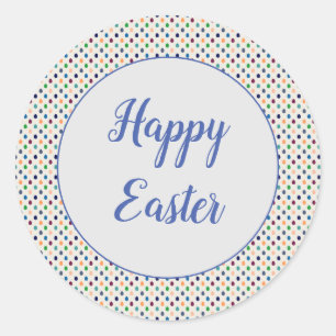 Fun Easter Eggs Classic Round Sticker