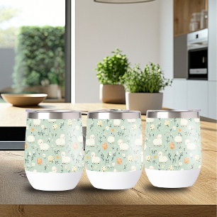 Fun Easter Pattern Wine Tumbler