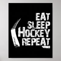 Fun Eat Sleep Ice Hockey Repeat Vintage Gift