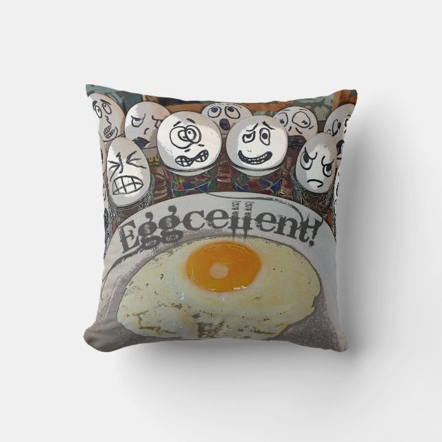 Fun Eggcellent Pillow! Cushion (Front)
