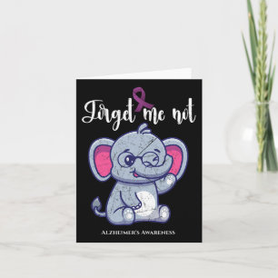 Fun Elephant Flower Forget Me Not Heimerheimer Awa Card