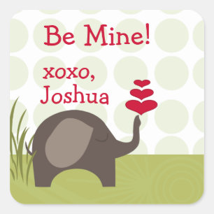 Fun Elephant Love Sticker