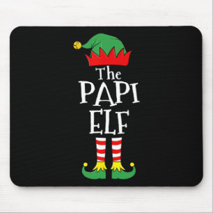 Fun Elf Christmas Pyjamas Family Mouse Pad
