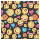 Fun Emoji Print Fabric