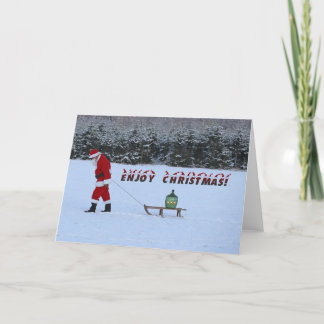 Fun Enjoy Christmas Greeting Card! Thank You Card
