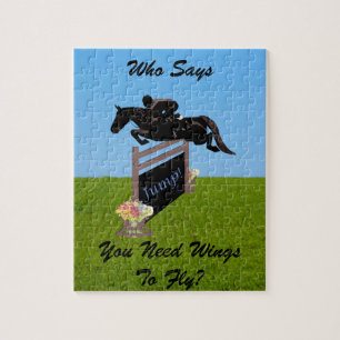 Fun Equestrian Horse Jumper Jigsaw Puzzle