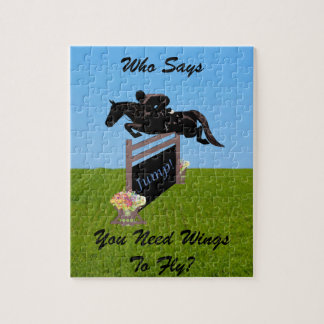 Fun Equestrian Horse Jumper Jigsaw Puzzle