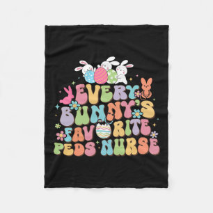 Fun Every Bunny's Favourite Peds Nurse Nursing Eas Fleece Blanket