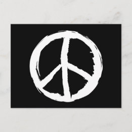 fun expressionistic PEACE SIGN | Postcard