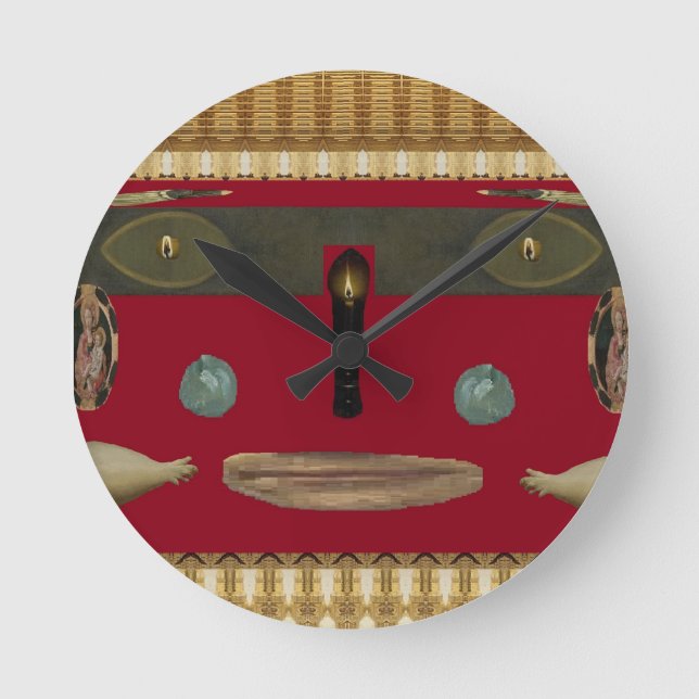 Fun Face Round Clock (Front)
