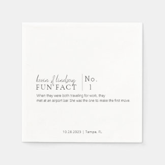 Fun Fact Cocktail Napkins 