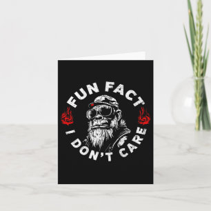 Fun Fact I Dont Care Cool Grandpa Swag Gorillas (o Card