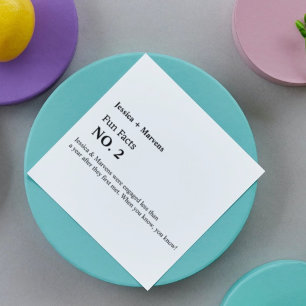 Fun fact wedding ,rehearsal dinner, bridal shower  napkin