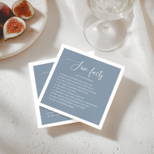 Fun Facts About Bride And Groom Wedding Napkin