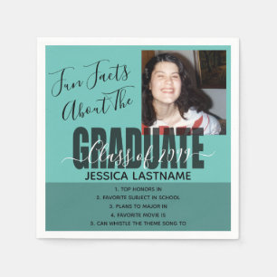 Fun Facts About the Graduate Any Year Photo Napkin