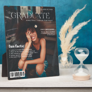 Fun Facts   Graduate Magazine Cover Photo Plaque