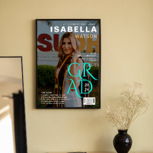 Fun Facts   Magazine Cover Photo Graduation Poster