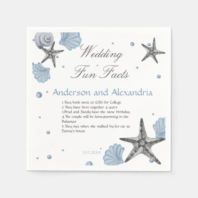  Fun Facts Napkins (Front)