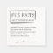 Fun Facts Personalised Paper Napkins