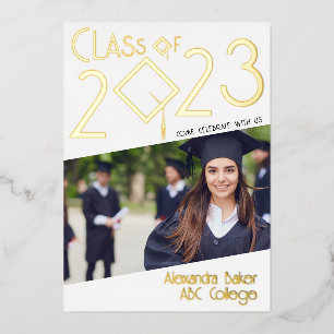 Fun Facts Photo Bold Script Class 2023 Graduation