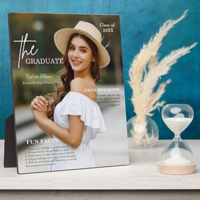 Fun Facts Photo Graduation Plaque | Class of 2027  (Creator Uploaded)