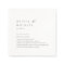 Fun Facts Simply Elegant Typography Wedding Napkin