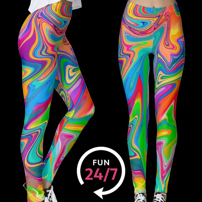 Fun Fair Color Swirl Leggings (Creator Uploaded)