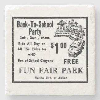 Fun Fair Park Ad 1 Stone Coaster