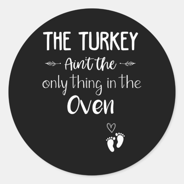 Fun Fall By The Turkey Fall Autumn  Classic Round Sticker (Front)