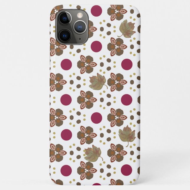Fun Fall Poka Dot Design Case-Mate iPhone Case (Back)