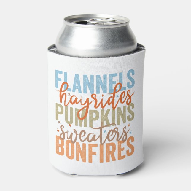 Fun Fall Vibes Can Cooler (Can Front)