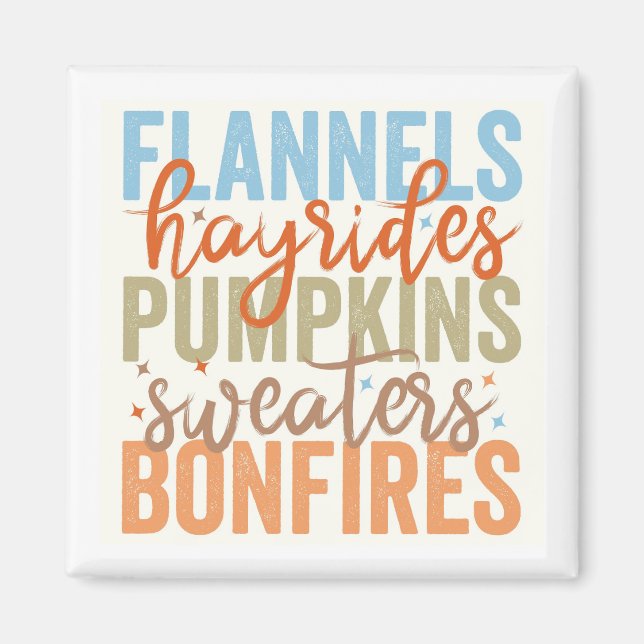 Fun Fall Vibes Magnet (Front)