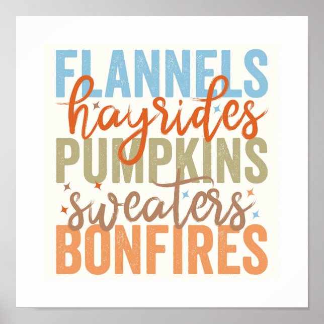 Fun Fall Vibes Poster (Front)