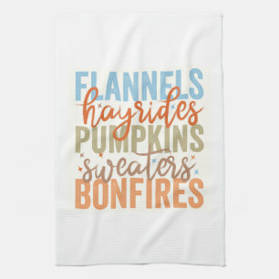 Fun Fall Vibes Tea Towel